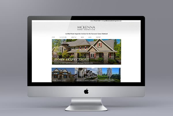 McKenna Home Inspections Web Design