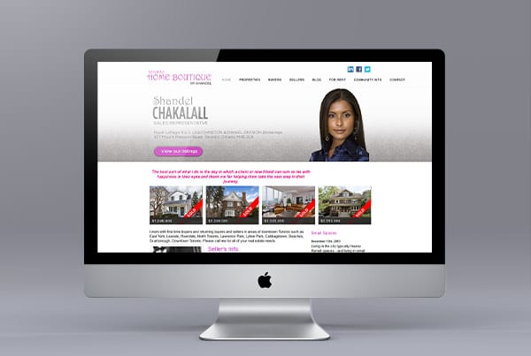 Website Design for Shandel Chakalall