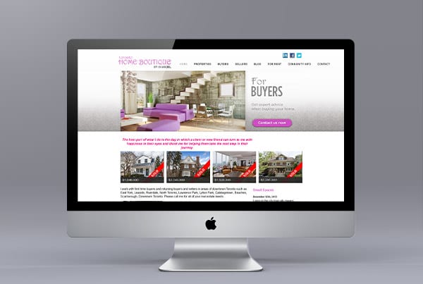 Toronto Home Boutique Website Design