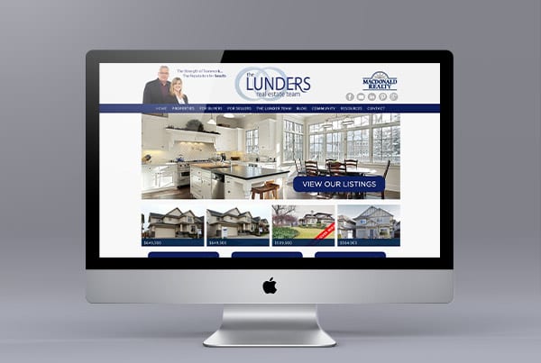 The Lunders Ubertor Website Design