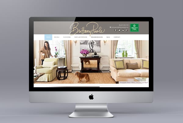 Website for Toronto Realtor Brittany Poole