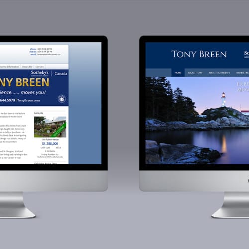 Tony Breen Ubertor Website makeover