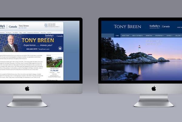 Tony Breen Ubertor Website makeover