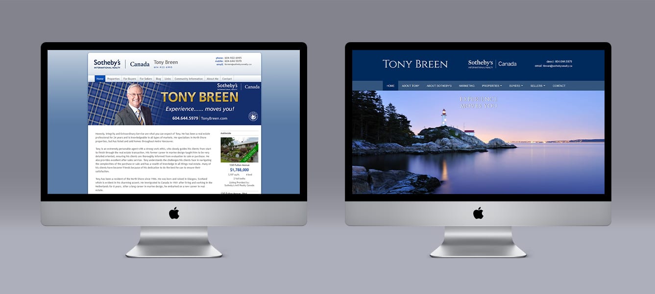 Tony Breen Ubertor Website makeover