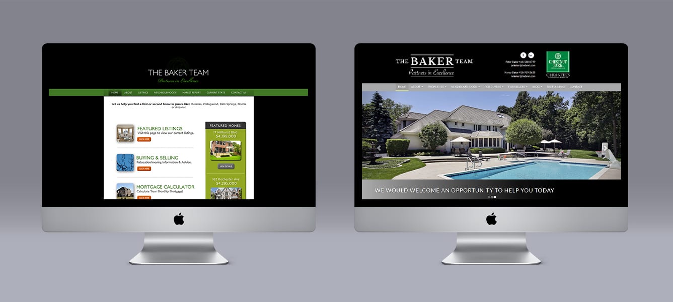 Baker Team Limelight Marketing website design using Ubertor CMS