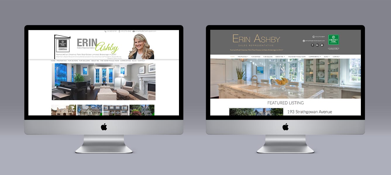 Erin Ashby Ubertor Website makeover